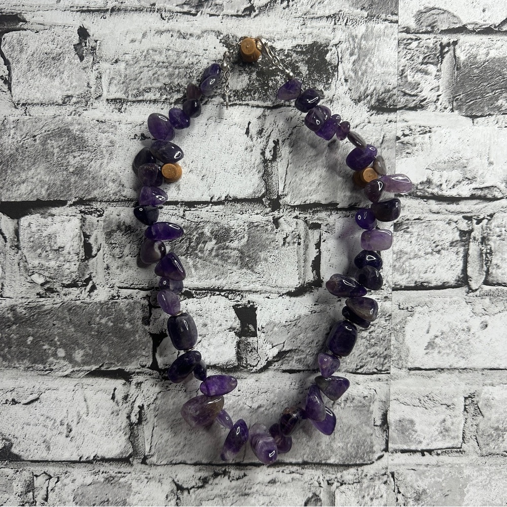 EUC Barse Purple Beaded 925 Sterling Silver Necklace - Picture 2 of 15